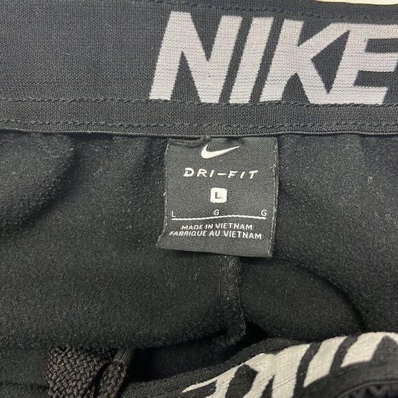 Nike Drifit Black Elastic Waistband w/ Drawstrings Running Warmup Pant- Large - Picture 10 of 16